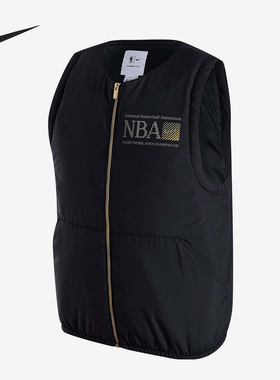 Nike/耐克正品NBA春季新款男士梭织休闲保暖棉马甲FD8452-010
