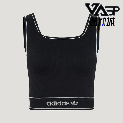 Adidas/阿迪达斯正品女士经典时尚透气休闲运动背心T恤LF4590