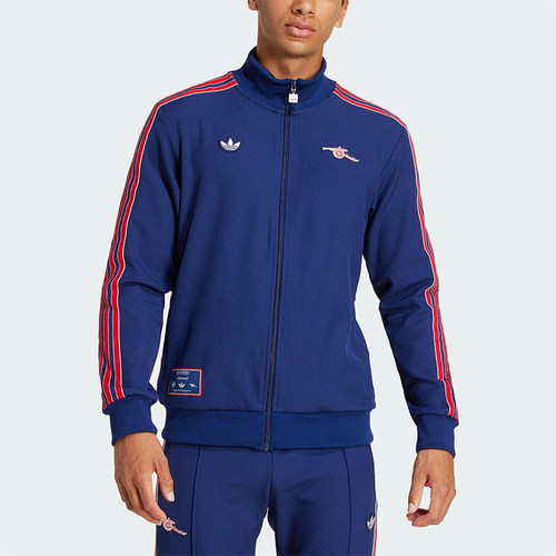 Adidas/阿迪达斯正品阿森纳足球文化男士经典立领夹克外套JF0544