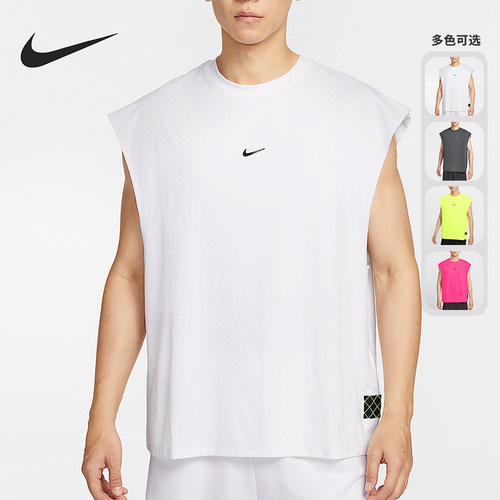 Nike/耐克正品Dri-FIT男士运动无袖宽松篮球透气上衣HV1889-100