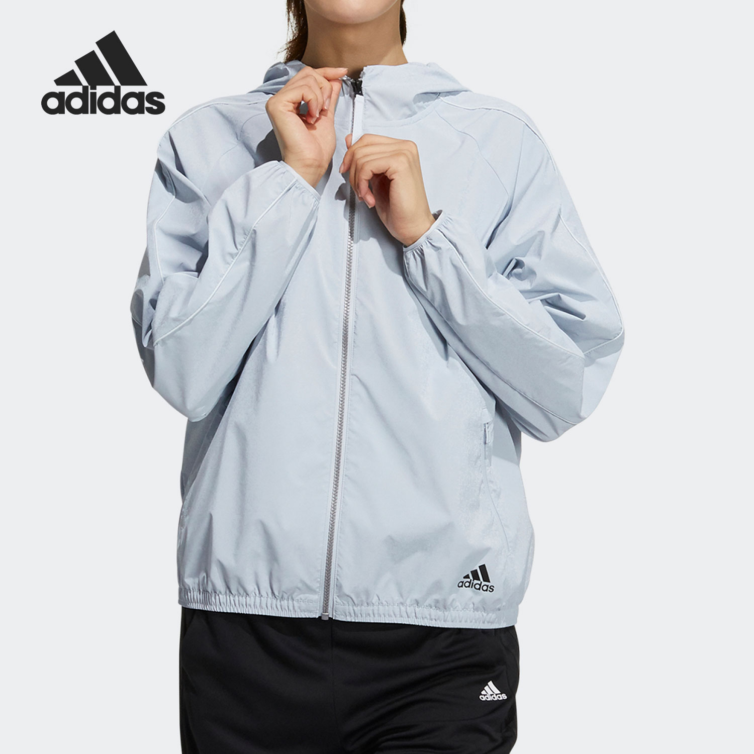 阿迪达斯女子运动梭织外套