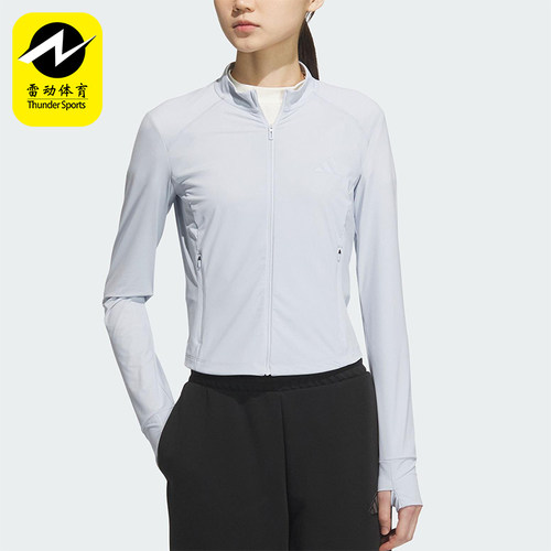 Adidas/阿迪达斯正品TECH KNIT JACKET女士经典防晒外套KE5780