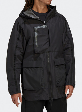 Adidas/阿迪达斯正品TERREX户外男子时尚运动连帽夹克外套 H65704