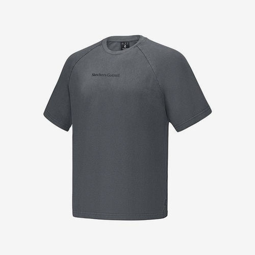 Skechers/斯凯奇正品夏季款男女同款针织印花短袖T恤衫P225U025