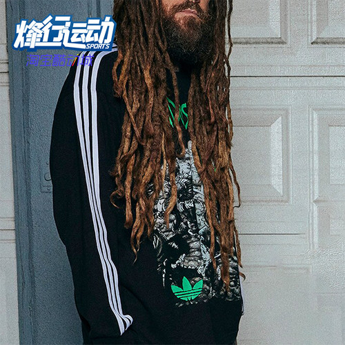 阿迪达斯男士圆领长袖T恤