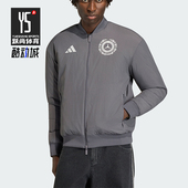 保暖双面穿经典 Adidas 男士 冬季 运动拉链棉服KR3572 阿迪达斯正品