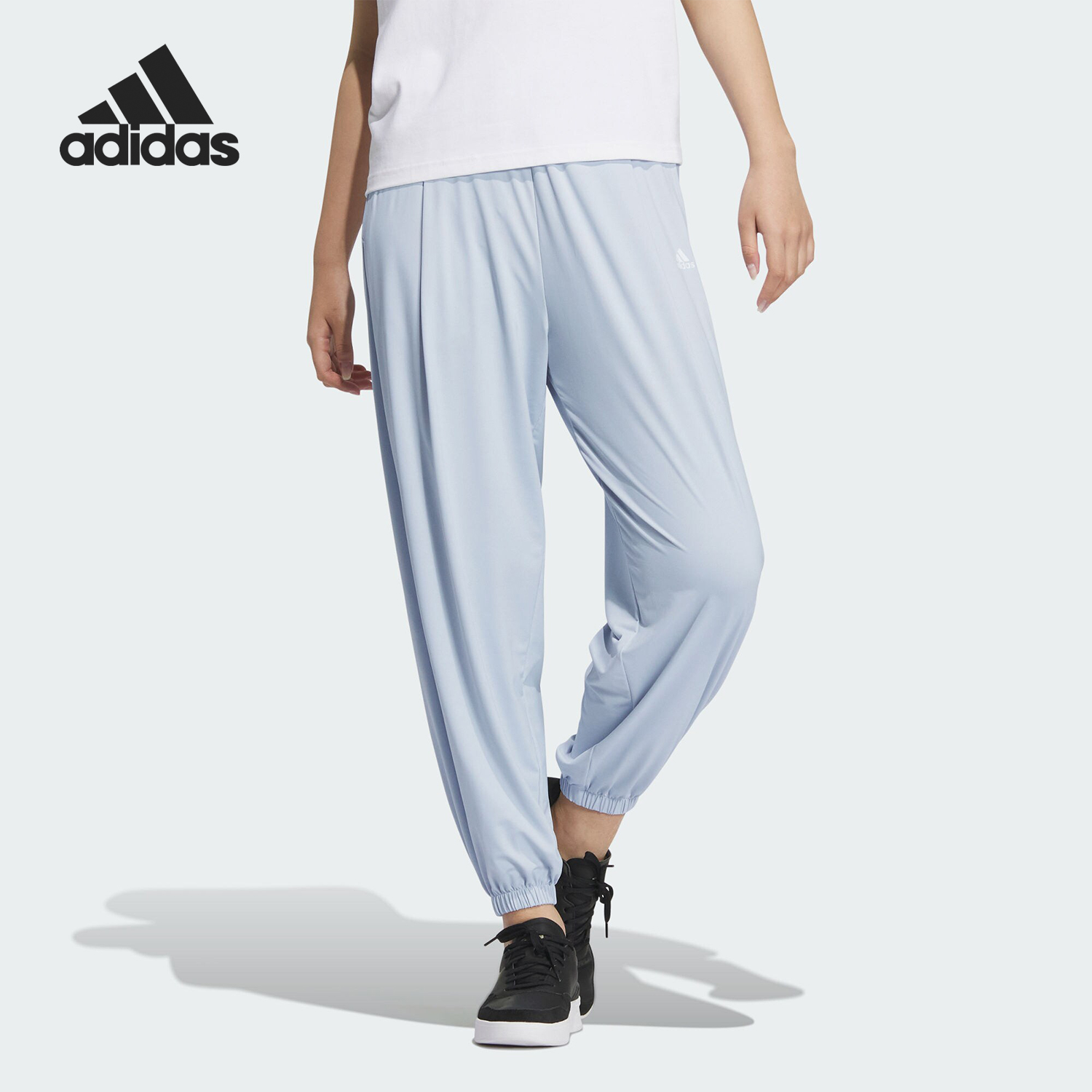 阿迪达斯女士束脚防晒长裤