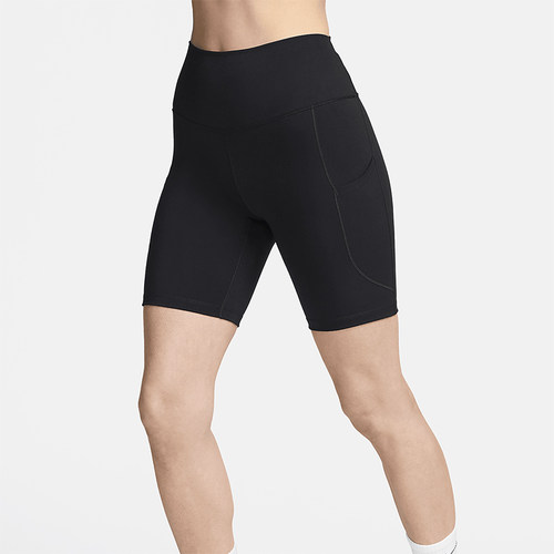 Nike/耐克正品夏季One女士运动户外高腰修身休闲短裤FZ6758-010
