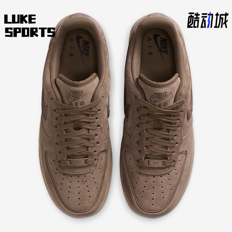 Nike/耐克正品Air Force 1女士耐磨复古运动系带休闲鞋HV4406-200