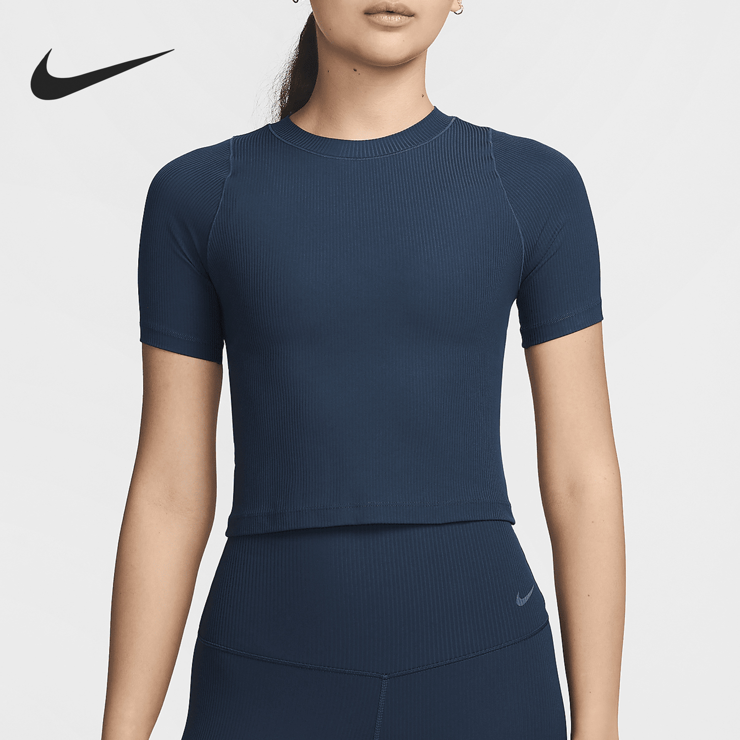 Nike/耐克正品Dri-FIT女士短款透气圆领套头短袖HF2773-478