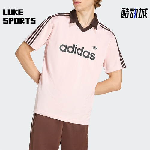 Adidas/阿迪达斯正品三叶草男士运动翻领球衣风短袖POLO衫KE3580