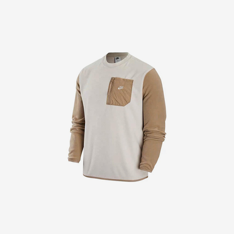 Nike/耐克正品男士Logo印花圆领加绒套头美式卫衣FD2376-104