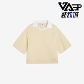 款 女士针织翻领经典 短款 Puma 631717 2025夏季 POLO衫 彪马正品