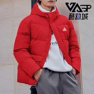 LINEAR男士 2025 运动保暖连帽羽绒服KS6487 阿迪达斯正品 Adidas