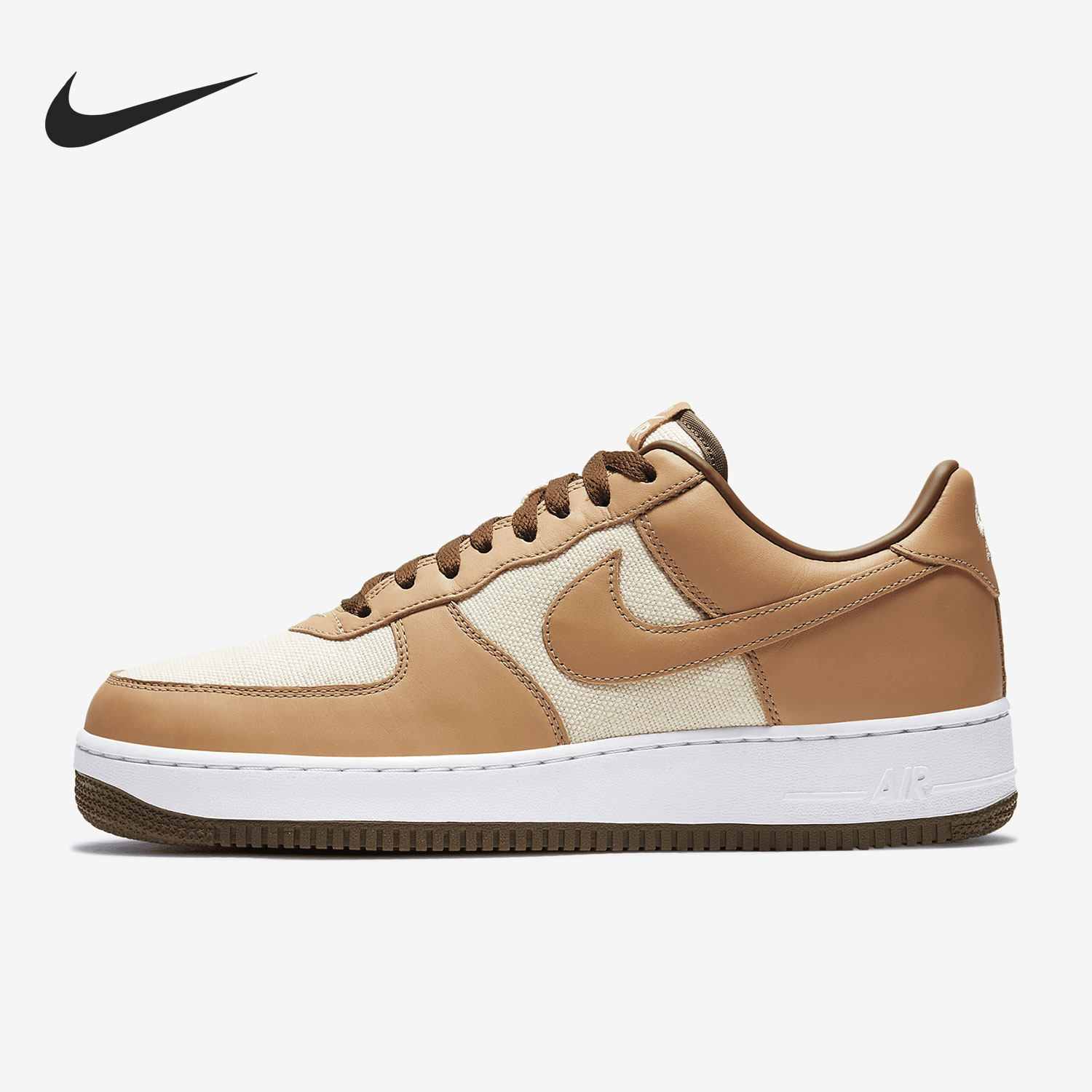 Nike/耐克正品Air Force 1 Low AF1浅焦糖空军低帮板鞋DJ6395-100