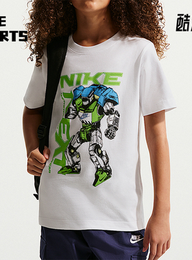 Nike/耐克正品2026年大童日常休闲简约经典运动短袖T恤IQ1064-100