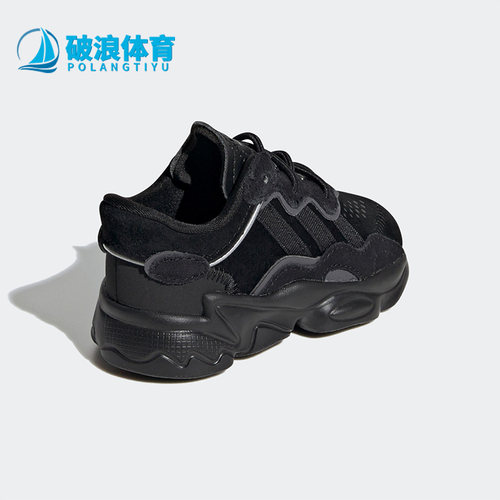 阿迪达斯三叶草婴童透气运动鞋