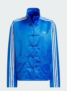 Adidas/阿迪达斯官方正品新中式唐装盘扣男女运动夹克外套JC9263