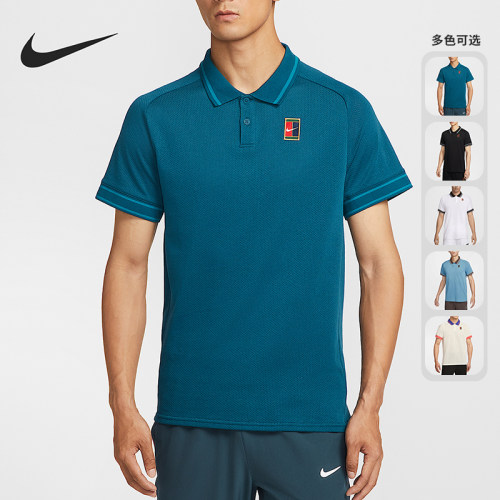 Nike/耐克正品Court Heritage男士翻领经典网球运动T恤FQ2102-100
