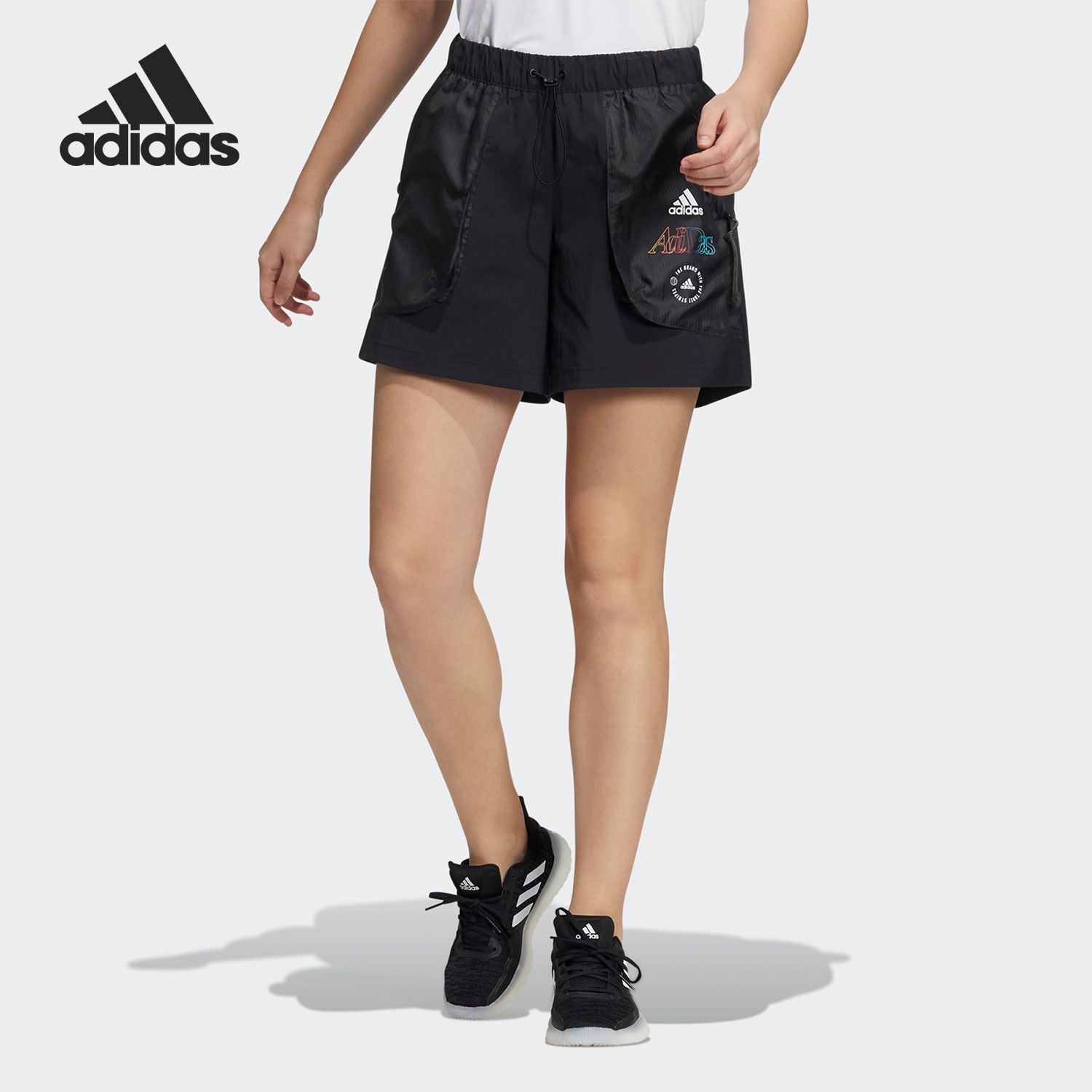 Adidas/阿迪达斯正品当季新款女子休闲舒适运动短裤 HB6596