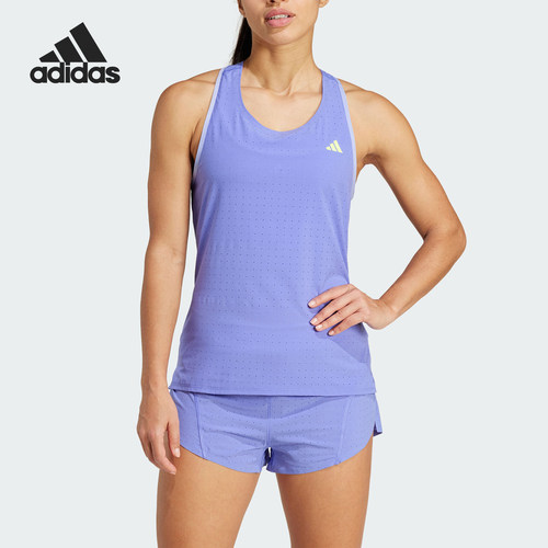 Adidas/阿迪达斯正品新款女士透气跑步运动工字背心IX2807