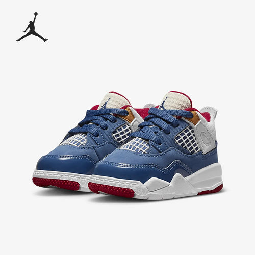 Nike/耐克正品Jordan 4 Retro复刻婴童运动休闲鞋DR6951-400