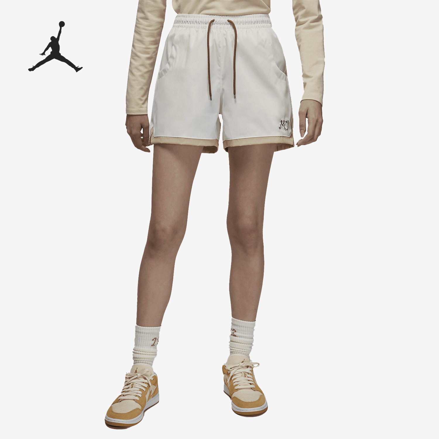 Nike/耐克正品Jordan新款女子简约梭织运动短裤DZ3344-133