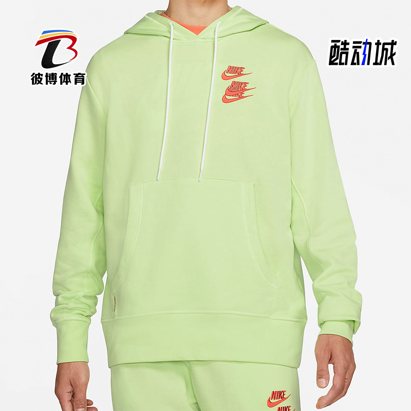 Nike/耐克正品新款男士字母印花休闲运动针织套头卫衣DA0932-383