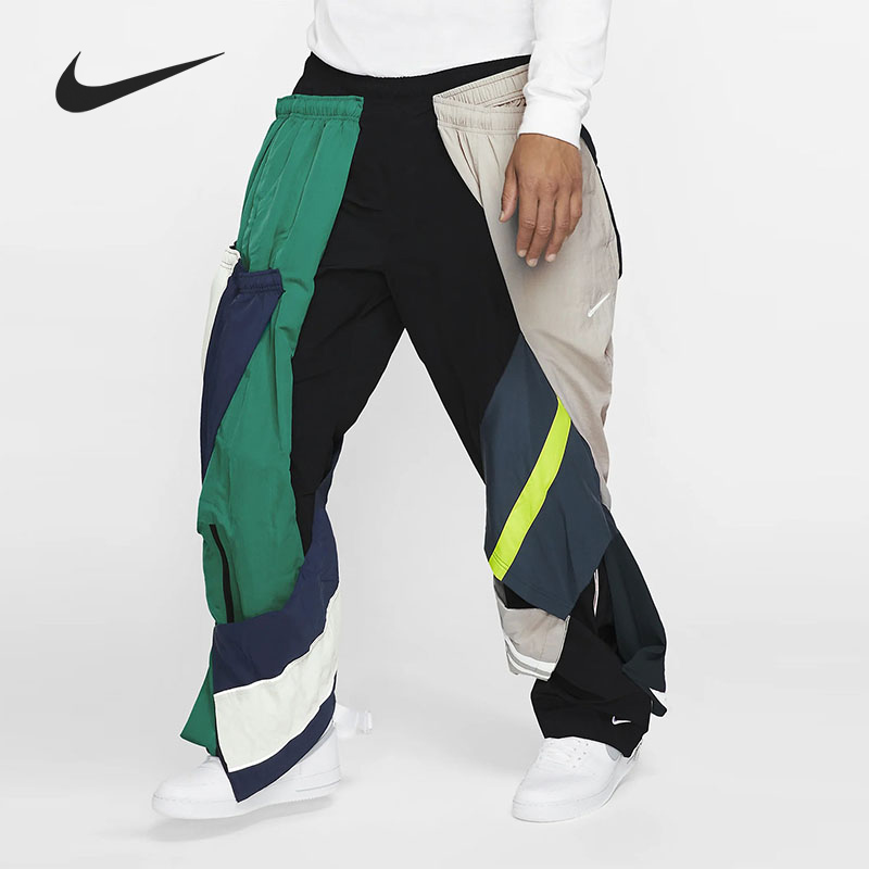 Nike/耐克正品 当季新款男子拼接休闲宽松耐磨运动长裤 AV8268