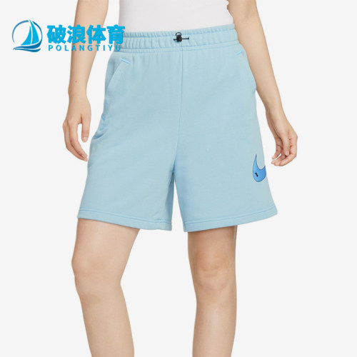 Nike/耐克正品女子运动针织透气休闲经典透气五分短裤DM6750-494