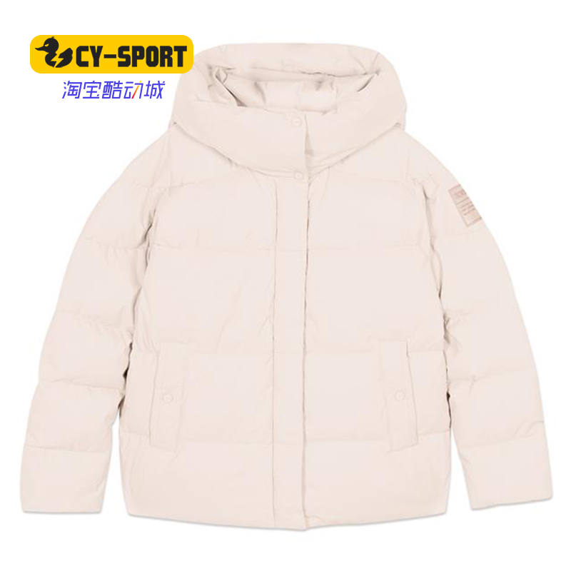 Skechers/斯凯奇正品新款女子短款休闲运动连帽羽绒服 L420W066