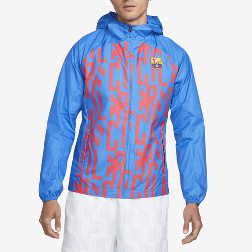 Nike耐克正品F.C. Barcelona AWF男连帽拉链足球夹克DJ9663-403