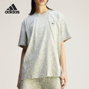 Adidas JD7952 SMC女士印花寬松圓領運動休閑短袖 阿迪達斯官方正品