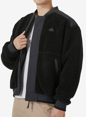 Adidas/阿迪达斯正品SHRP VRST PD J男士仿羊羔绒棉服IL8919