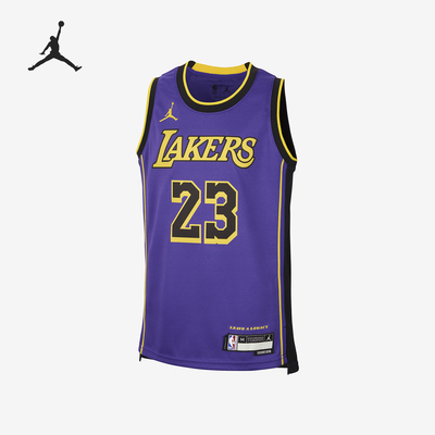 Nike/耐克正品洛杉矶湖人队大童圆领无袖运动T恤FZ8617-525