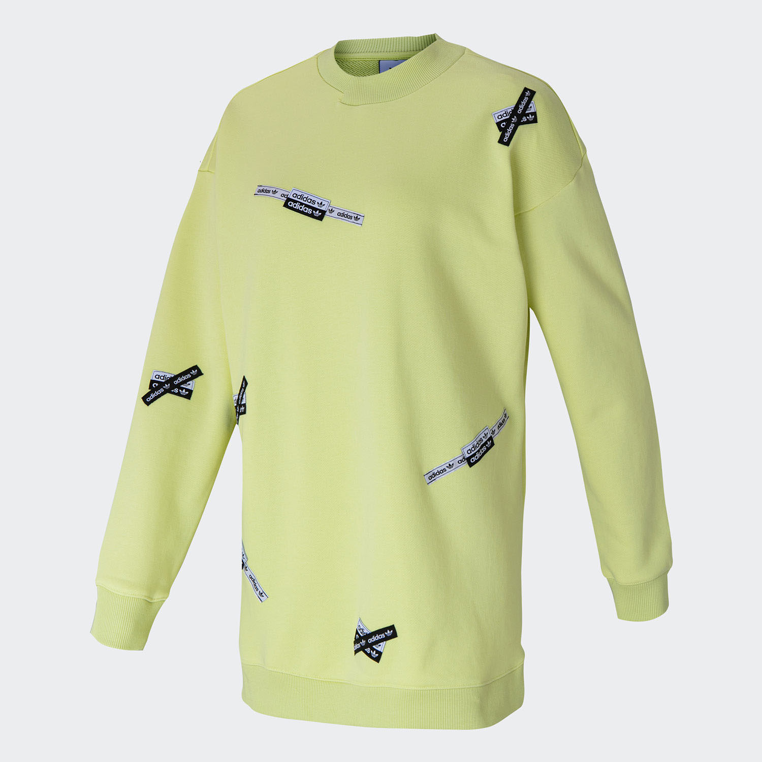 Adidas/阿迪达斯正品adidas 三叶草 Long Crew女装运动卫衣H38832