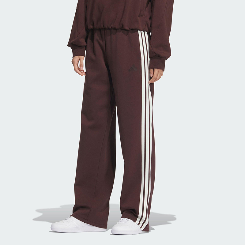 Adidas/阿迪达斯正品2025秋季款女士日常针织直筒运动长裤KB7588