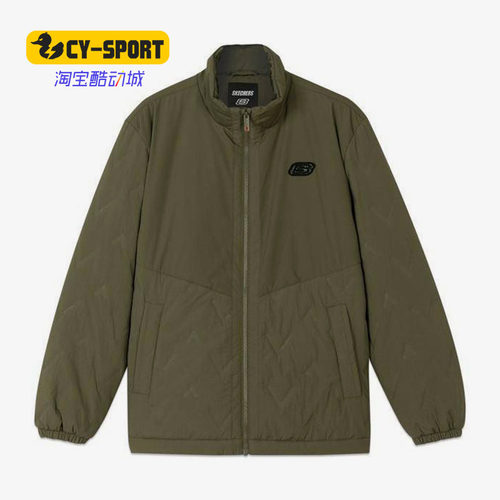 斯凯奇男子运动立领梭织棉服