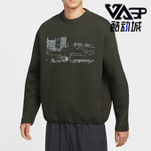 耐克正品 Tech男士 透气针织圆领复古套头长袖 Nike 卫衣HV1341 355