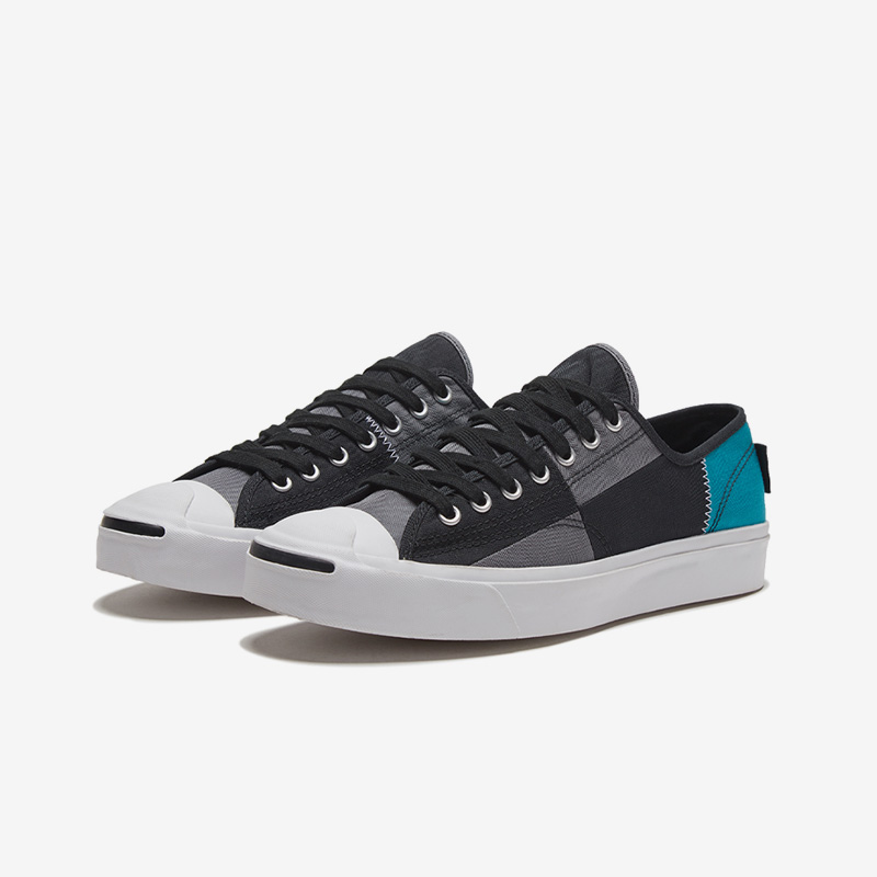 Converse匡威正品帆布鞋男女开口笑拼接低帮时尚休闲板鞋168975C