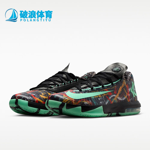 Nike/耐克正品Zoom KD 6男士耐磨潮流复古回弹篮球鞋FQ8356-900