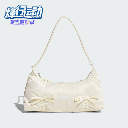 Adidas/阿迪达斯正品三叶草女士经典蝴蝶结法棍单肩挎包KC2769