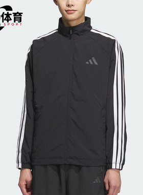 Adidas/阿迪达斯正品2025春款男士经典插肩袖运动宽松外套KC3892