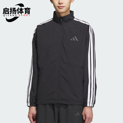 Adidas/阿迪达斯正品2025春款男士经典插肩袖运动宽松外套KC3892