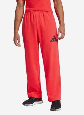 Adidas/阿迪达斯正品ESSENTIALS直筒男红色经典休闲休闲裤JF3601
