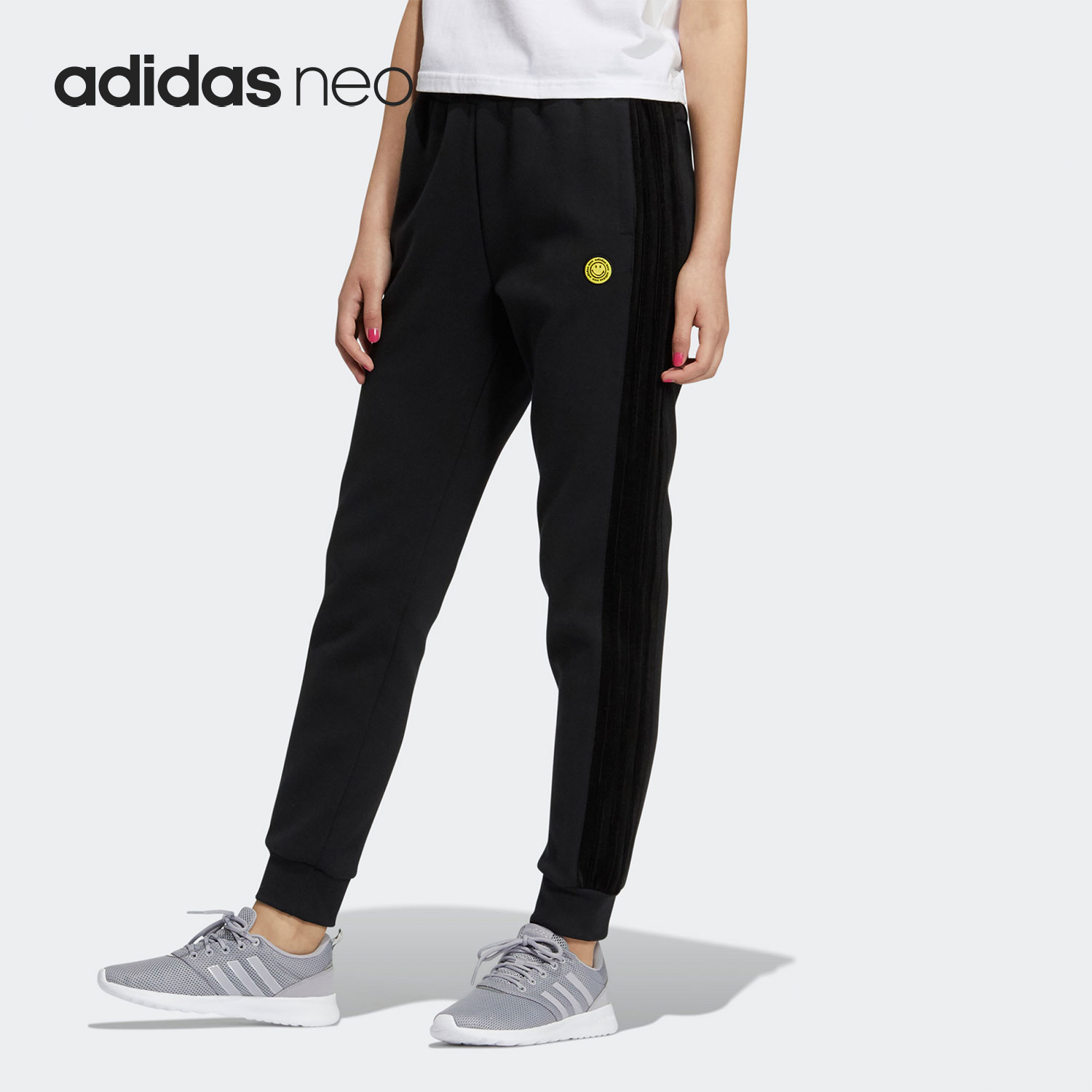 Adidas/阿迪达斯正品Neo 女子运动休闲透气收口长裤H45527