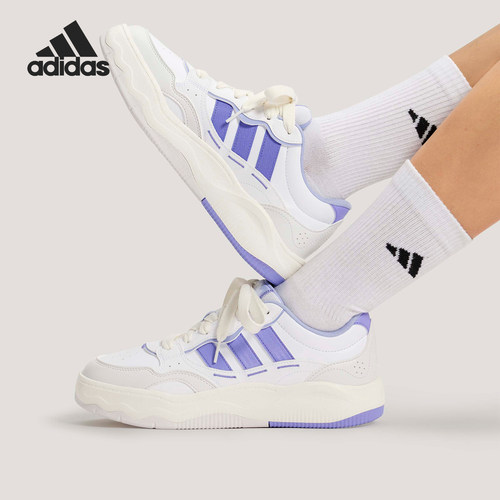 Adidas/阿迪达斯正品Lite Shuffle女士系带日常运动板鞋KH9026