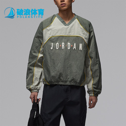 Nike/耐克正品JORDAN男士拼接印花梭织经典长袖上衣IF1836-351