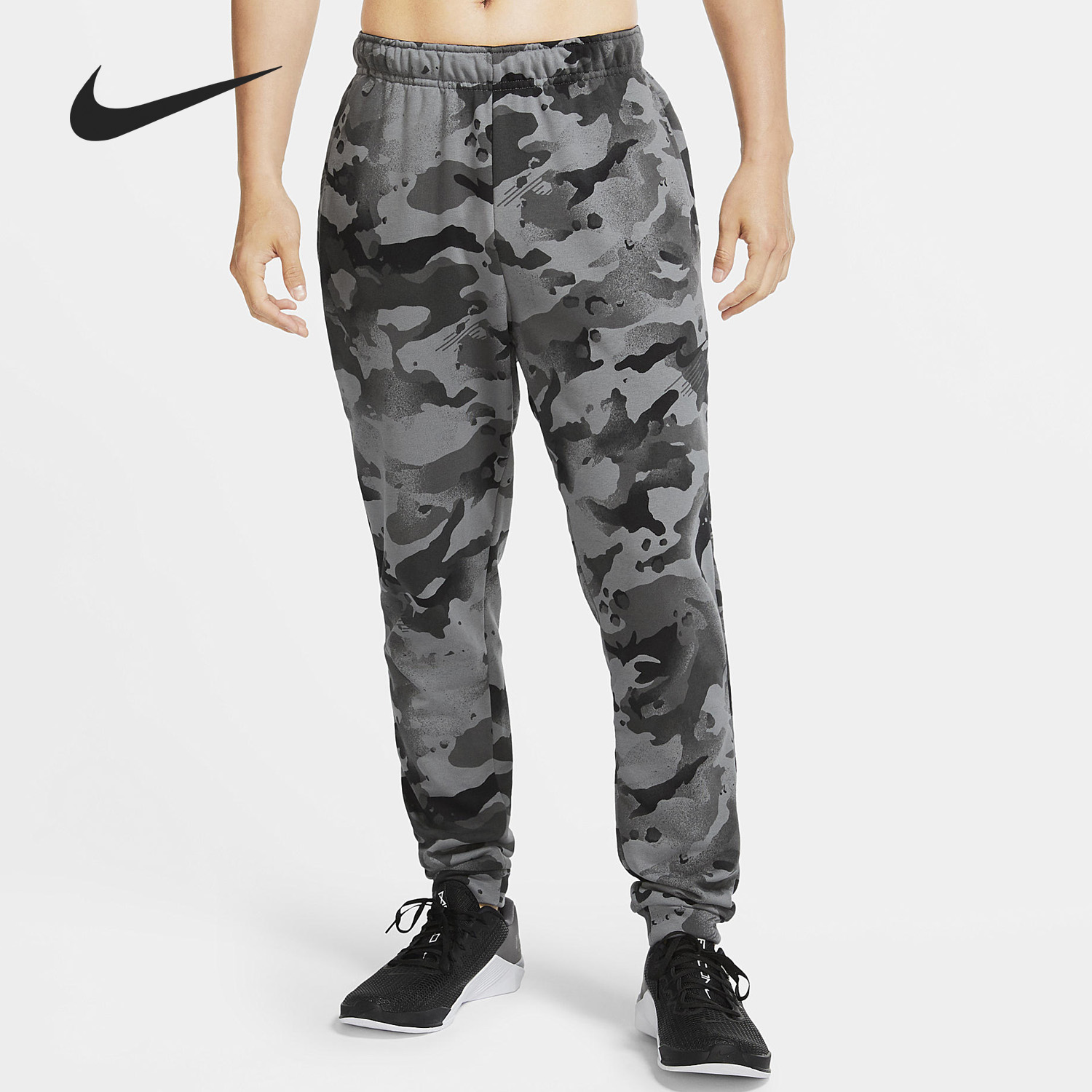 NIKE/耐克正品 当季新款男子迷彩休闲舒适运动针织长裤 CU6201