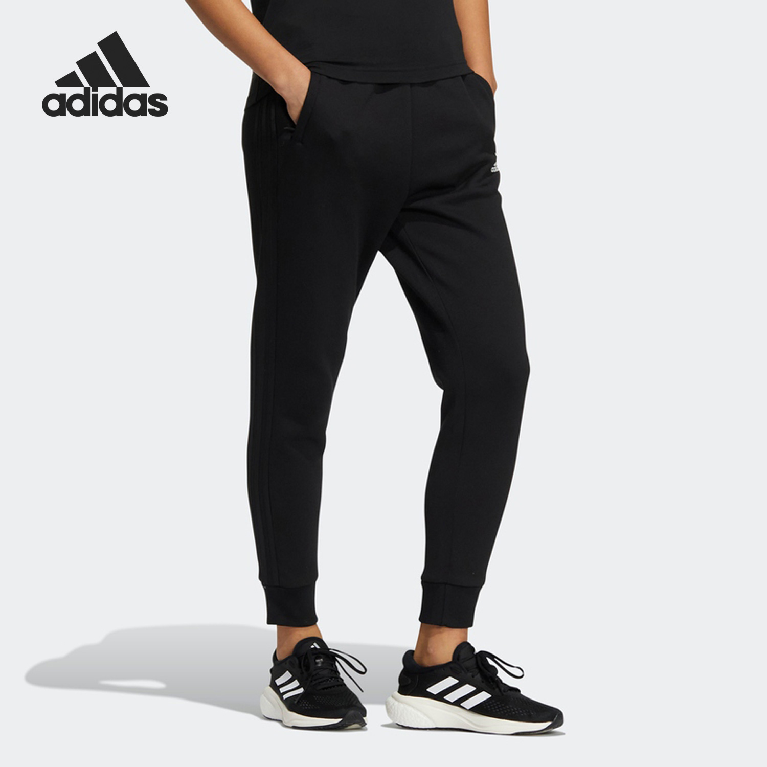 Adidas/阿迪达斯正品MH 3S DK PNT SL女子针织运动长裤HM7072